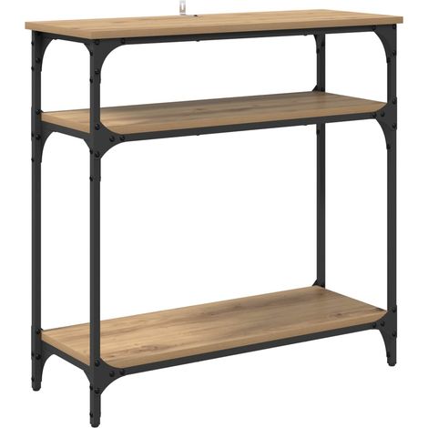 Maison Exclusive - Table console Chêne artisanal 75 x 29 x 75 cm Bois d'ingénierie