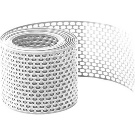 Grille d'aération VMC 5m – PVC blanc résistant aux UV – Grille anti-oiseaux pour toiture et façade – Largeur 100mm (1/5)