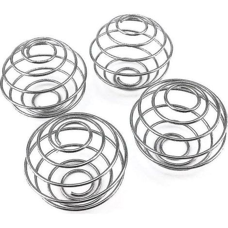 CREA 4pcs Stainless Steel Spring Ball Mixing Wire Whisk Ball For Shaker Cup Bottle Mixer