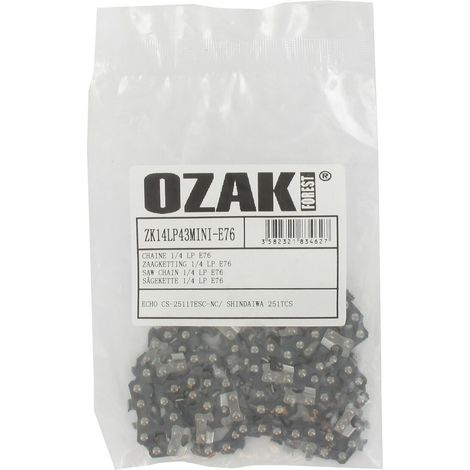 Catena motosega quadrata 1/4" 043 (1,1mm) mini 76 trascinatore OZAKI ZK14LP43MINI-E76