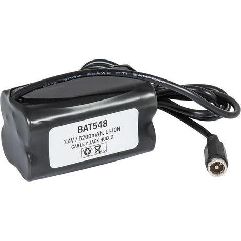 Bateria Litio 7,4Vdc 4800mA 4x18650