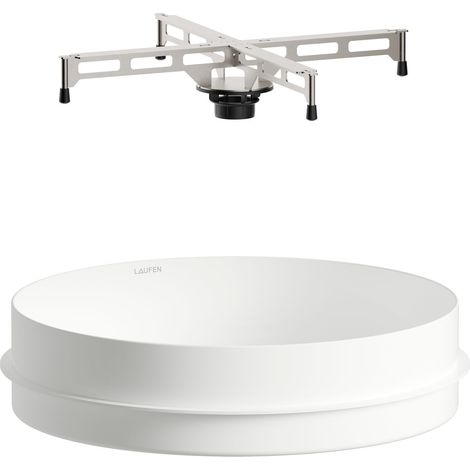 LAUFEN Lavabo empotrado IN &amp OUT desde arriba, redondo, sin (1/2)