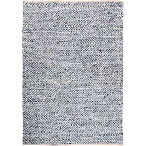 VIVARAISE - Tapis Atlas Cuir/Coton Recyclé - 160 x 230 cm (1/2)