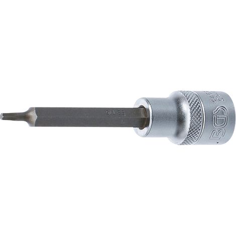 BGS Bit-Einsatz Länge 100 mm Antrieb Innenvierkant 12,5 mm (1/2") T-Profil (für Torx) T15 - 4468 (1/2)