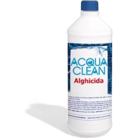 Alghicida anti alghe liquido da 1 Lt trattamento chimico per piscina Acqua Clean
