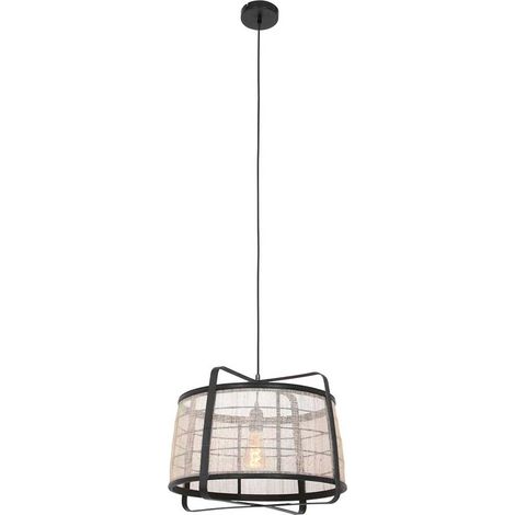 Lampe de salle à manger Lampe suspendue Métal Bois noir Lampe de salon (1/5)