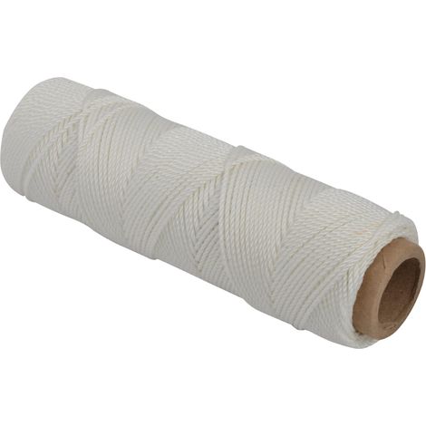 Marshalltown M620 Mason's Line – 250ft (76.2m) White Brick Mason Line for Precise Bricklaying and Masonry Work
