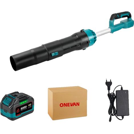 Soffiatore turbo, motore senza spazzole, alta velocità del vento, 1 batteria, 1 spina UE, UE (1/2)
