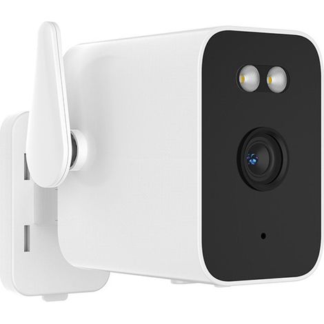 Caméra extérieure avec câble WiFi et batteries intégrées de 5000 mA pour les pannes de courant et la détection humaine (avec carte mémoire de 64 Go) (1/5)