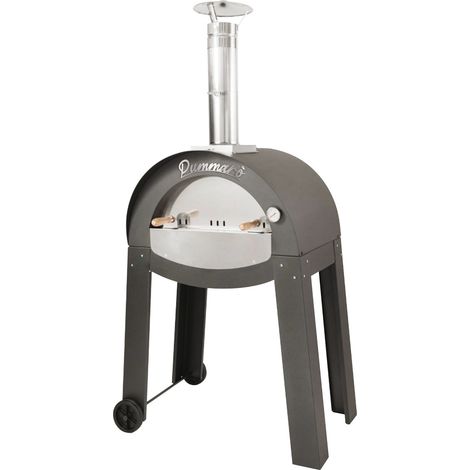 Pummaro' - Four à bois en acier inoxydable avec chambre de cuisson de 70x50 cm