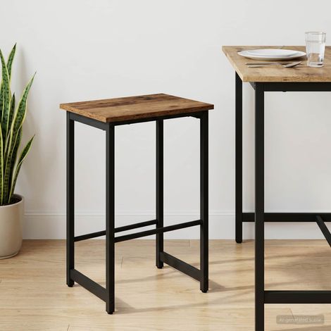 vidaXL Sgabello da bar Legno antico 40 x 32 x 64 cm (1/5)