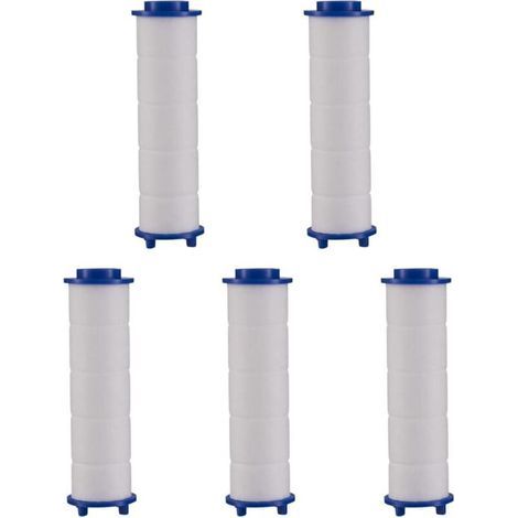 Pack of 5 Shower Head Filters Replaceable Filter - For Shower Head - Particle Filtration System - Saves and Filters Water (1/4)