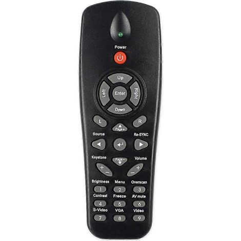Nouvelle télécommande pour projecteur Optoma compatible avec les modèles DS322, DS317, DS316, DS219, DS216, DS211, DS306, DS671 et ES530 (voir image 5619). (1/5)