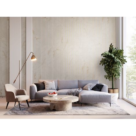 Lot de 2 Panneaux tasseaux LUXE Marbre gold sur fond or 2770x287x20 mm PEFC 70%
