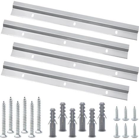 2 Paire 30 cm Rail Fixation Miroir Lourd Z, Barre de Fixation en Z, Fixation Cadre pour Cadre Lourd, Tête de Lit, Rack (avec Vis) (1/5)