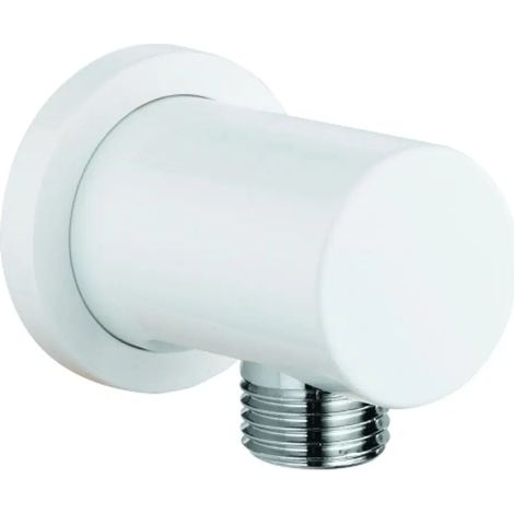 GROHE 27057LS0 Wandanschlussbogen Rainshower 27057 runde Rosette moon white/chrom
