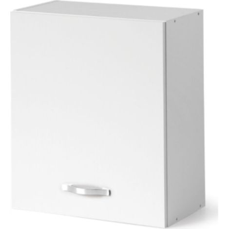 Pensile scolapiatti 60 cm con anta 60x32x72H bianco frassinato