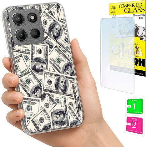 Funda para Motorola Moto G15 / G15 Power, carcasa trasera + cristal (1/5)