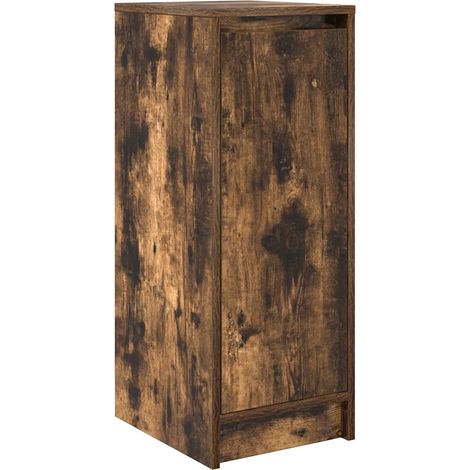 Elegante scarpiera 29,5 x 34 x 76 cm pratico spazio di archiviazione in legno multistrato rovere fumé 020051764