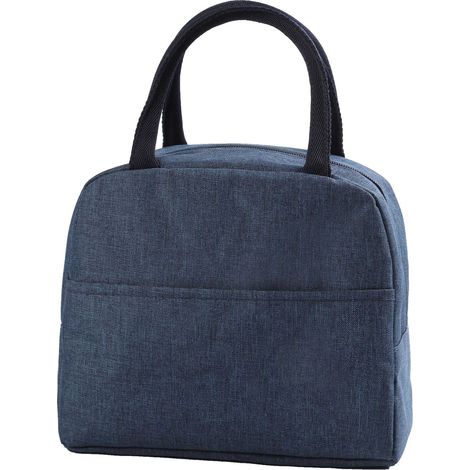 Sac isotherme réutilisable grand format, étanche, pour homme femme, travail pique-nique plage, bleu foncé (1/5)