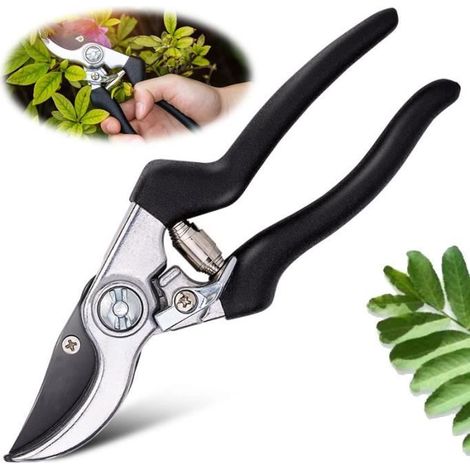 Gartenschere - 21,5 cm - Edelstahl - Ergonomischer Griff - Verriegelungssystem