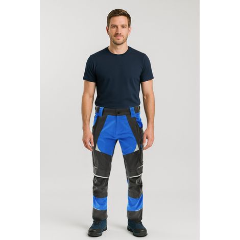Pantalones de trabajo Cottonflex Sara de 24 horas, talla 48, color carbón. (1/2)