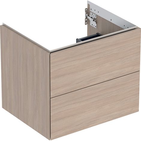 Geberit ONE mueble bajo lavabo, 2 cajones, 59.2x50.4x47cm, (1/4)