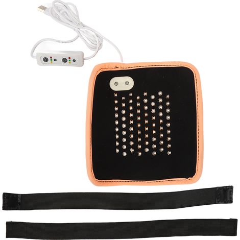 Dispositif de Lumière Infrarouge à 72 LED pour Prostate et Physiothérapie - Coussin Thérapeutique Améliorant la Circulation pour Ventre, Taille et Cou - Couleur Orange (1/5)