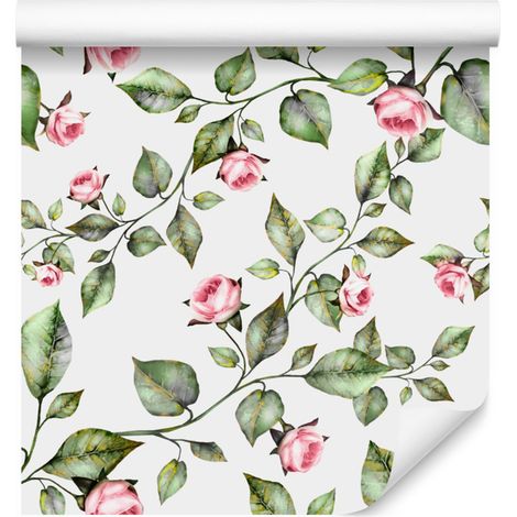 Papier peint Roses Classiques pour Salon et Chambre 50x1000 cm (1/5)