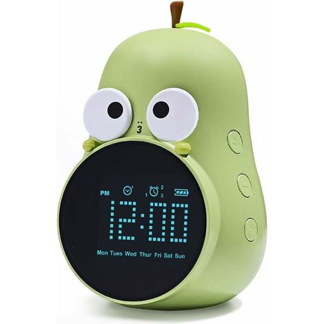 Réveil Lumineux pour Enfants Cute Ampoule Réveil Creative Lampe de Chevet Veilleuse Programmable Fonction Snooze Wake Up Réveil (1/5)