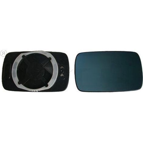Verre de rétroviseur droit bleu chauffant BMW Serie 3 E30 1982-1988