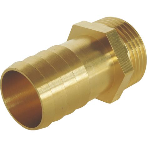 Raccord cannelé droit - Mâle 1" pour tuyau d'arrosage Ø25mm (1/3)