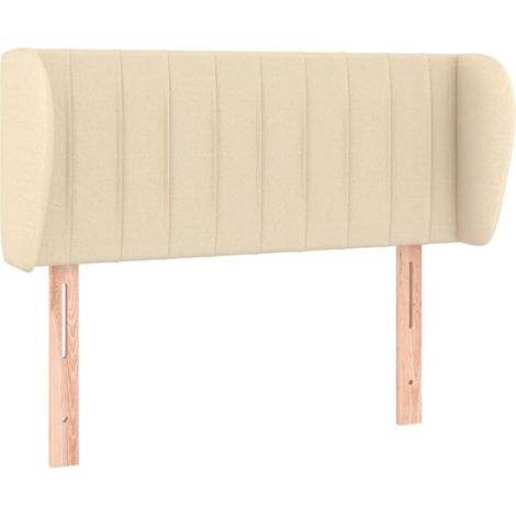 Maison Exclusive - Kopfteil mit Ohren Creme 93x23x78/88 cm Stoff