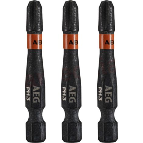 Punte per cacciaviti balistici AEG rinforzate - 50 mm - 3 pezzi - PH3