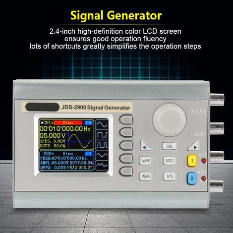 Générateur de signaux JDS2900 DDS avec compteur, contrôle numérique, fréquence sinusoïdale, AC100-240V (15 MHz, prise européenne) (1/5)