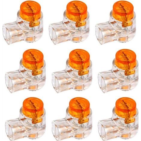 Connecteurs étanches UY Scotchlok – Lot de 50 – Pour câbles 0.4 à 1.52mm – Gel d'étanchéité pour protection contre humidité et corrosion (1/5)