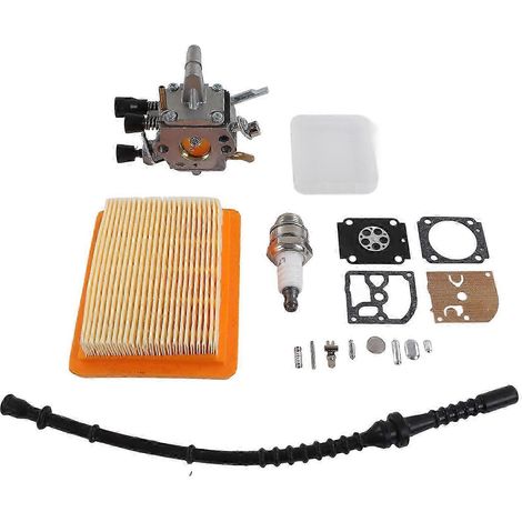 Vergaser-Reparatursatz für STIHL FS120 Motorsense: Vergaser-Reparatursatz, Zündkerze, Luftfilter, Kraftstoffschlauch und Dichtung. (1/5)