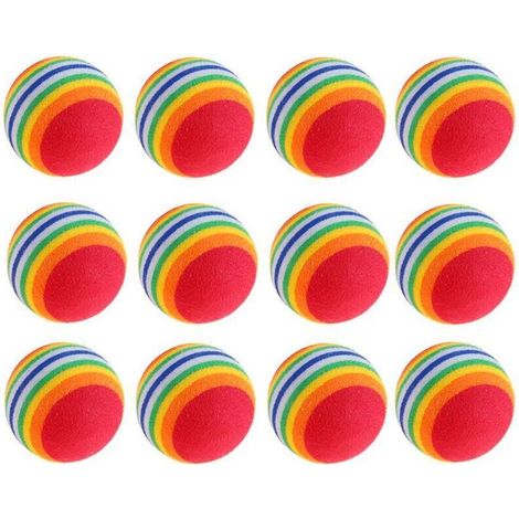 12pcs Foam Cat Balls, Foam Cat Toys, Foam Cat Balls, Pet Toys, Interactive Toys, Cat Bounce Training, Increase Fun for Cats (1/4)