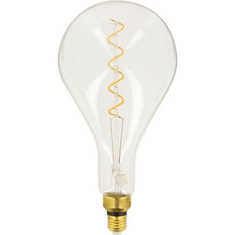 Glühbirne LED im Vintage-Stil mit Birnenform, E27-Fassung, 4 W (entspricht 30 W), 323 lm, warmweißes Licht, energiesparend, ideal für Kronleuchter und Wandlampen