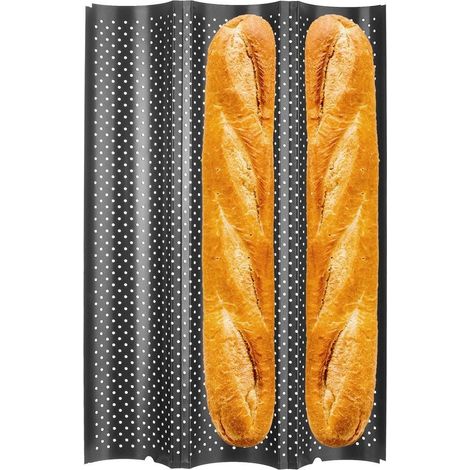 Moule pour baguettes croustillantes et dorees avec surface antiadhesive (1/5)