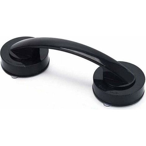 Enowelir Poignée De Salle De Bain Antidérapante Avec Ventouse Amovible Pour Sécurité Fenêtre Et Porte Noir (1/4)