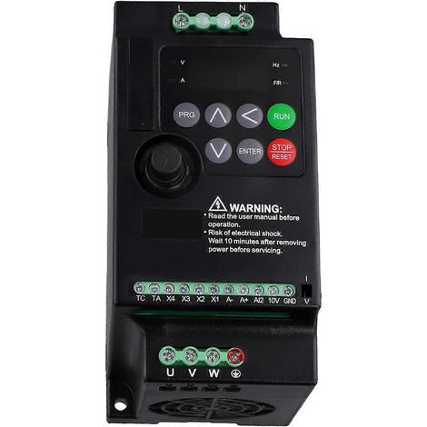 Alimentation monophasée 220 à 380 V, sortie triphasée, moteur 2,2 kW (1/5)