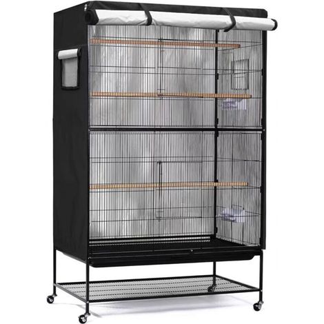 Housse pour cage à oiseaux, grande housse multifonctionnelle résistante à la lumière, filet pour intérieur/extérieur, pour perroquet (1/4)