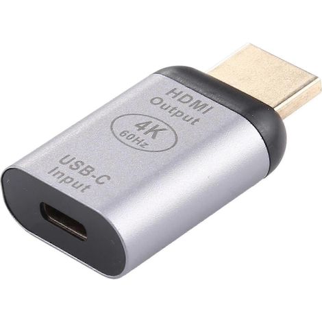 Adaptateur convertisseur USB 3.1 Type C femelle vers HDMI mâle 4K 60 Hz pour MacBook, Chromebook et Pixel-yyc