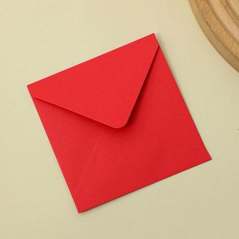 Packung mit 50 quadratischen, farbigen Briefumschlägen Schlichtes Design, vielseitig verwendbar Handgefertigte Umschläge für Grußkarten und Gesch (1/5)