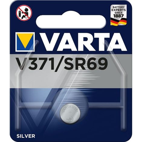 Pila Varta sr69 - v371 silver 1.55v blíster 1 unid ø9.5x2.05mm