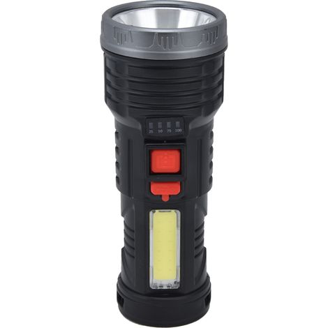 LED-Taschenlampe mit COB-Seitenlicht, USB-Ladefunktion, ultrahelle, tragbare elektrische Taschenlampe für den Außenbereich (1/5)