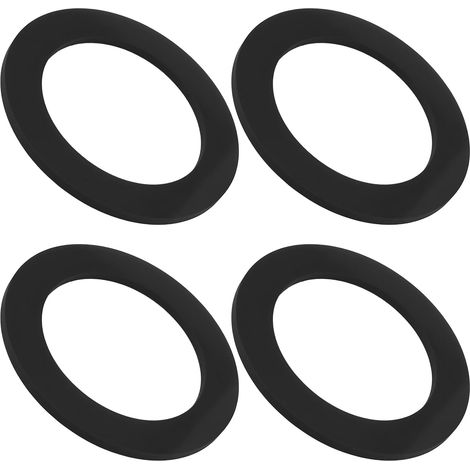 Set of 4 Rubber Washers 70 x 49 x 3 mm to seal the connection between the drain outlet and the exhaust pipe. (1/5)