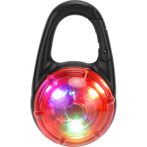 LED chien pendentif lumineux étanche collier pince lumière pour la sécurité nocturne en plein air animal de compagnie chats rouge (1/5)
