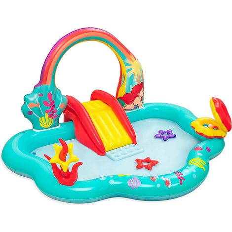 Bestway piscina hinchable parque juegos Disney sirenita 221x193x117 cm (1/5)